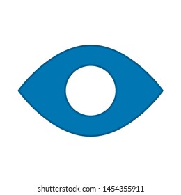 Eye sign. flat illustration of Eye. vector icon. Eye sign symbol