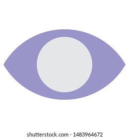Eye sign. flat illustration of Eye. vector icon. Eye sign symbol
