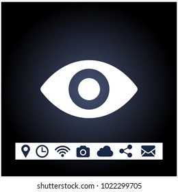 eye sign icon