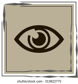 Eye sign icon