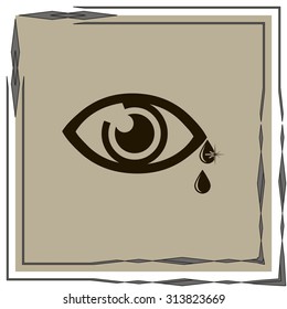 Eye sign icon
