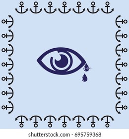 Eye sign icon