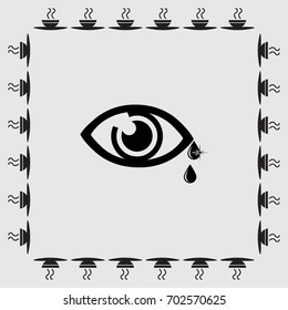 Eye sign icon