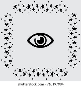 Eye sign icon