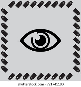 Eye sign icon