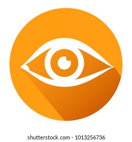 Eye sign icon. Publish content button. Stock vector illustration