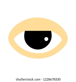 Eye Sign Icon. Publish Content Button. Visibility Symbol.