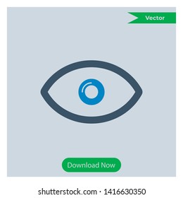 Eye sign Icon Vector Design 