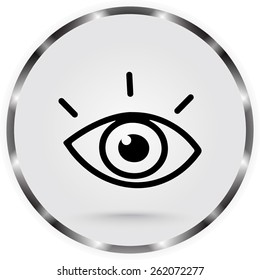 Eye sign icon, vector illustration. Flat design style