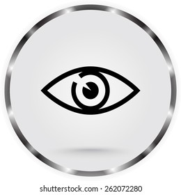 Eye sign icon, vector illustration. Flat design style