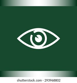 Eye sign icon, vector illustration. Flat design style