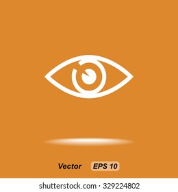 Eye sign icon, vector illustration. Flat design style