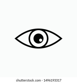 eye sign icon vector isolated