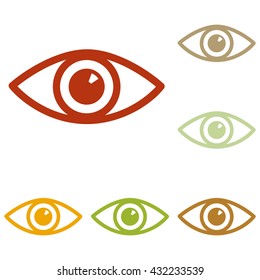 Eye sign illustration