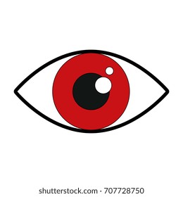 eye sign isolated icon