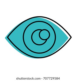 eye sign isolated icon