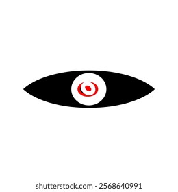 eye silhouette icon design template	
