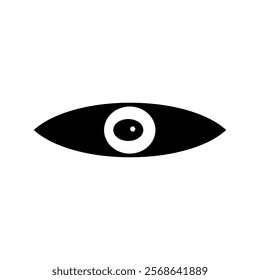 eye silhouette icon design template	