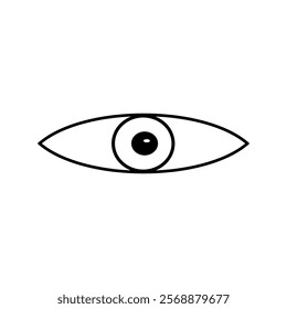 eye silhouette icon design template	