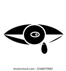 eye silhouette icon design template	