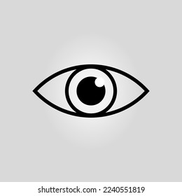 eye silhouette logo or symbol