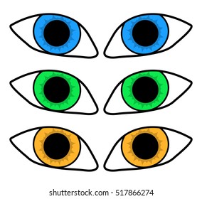 eye silhouette vector symbol icon design. Beautiful illustration isolated on white background