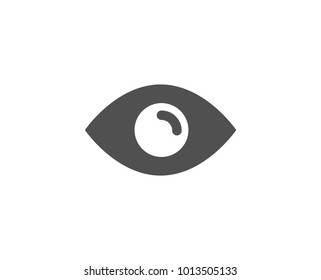 Eye simple icon. Look or Optical Vision sign. View or Watch symbol. Quality design elements. Classic style. Vector