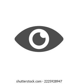 eye simple icon on white background