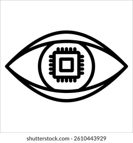 Eye Simple Icon Vector Illustration Concept