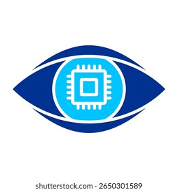 Eye Simple Icon Vektorgrafik Konzept