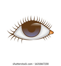 eye simple illustration vector clip art