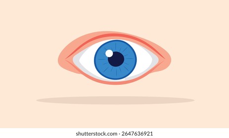 auge einfache stil illustration opic 