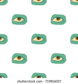 Eye single icon in cartoon style.Eye, vector symbol stock illustration web.