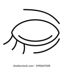 Eye skin lifting icon. Outline Eye skin lifting vector icon for web design isolated on white background