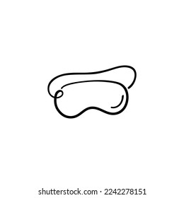 Eye Sleeping mask Line Style Icon Design