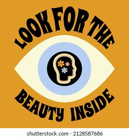 ojo con eslogan: buscar la belleza interior
