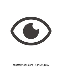 Eye Social Media Icon Isolated On White Background. View Symbol Modern Simple Vector Icon For Web Site Or Mobile App