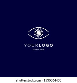 eye spark logo vector design. eps10