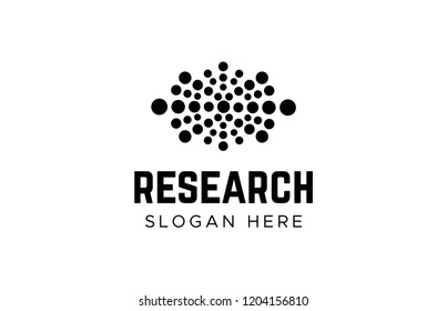 Eye spiral vector logo. Camera shutter logotype. Vision logo vector