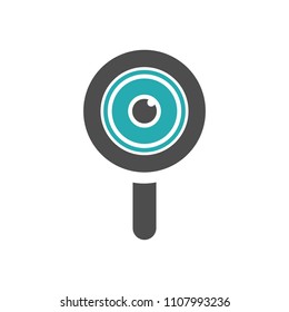 Eye spy logo design template concept for company
