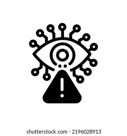 Eye Spyware Icon Editable Stroke