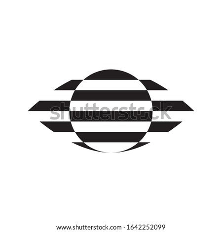 Eye Stripes modern simple logo
