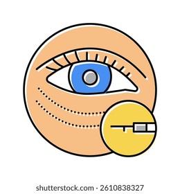 eye surgery color icon vector. eye surgery sign. isolated symbol illustration