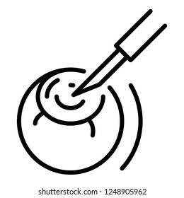 Eye surgery icon. Outline eye surgery vector icon for web design isolated on white background