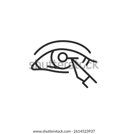 Eye surgery icon. Simple eye surgery icon for social media, app, and web design. Vector illustration.