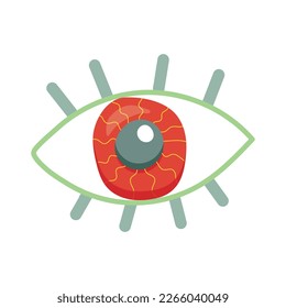Auge Surreal psychedelische Vektorgrafik. Clipart. Vektorgrafik
