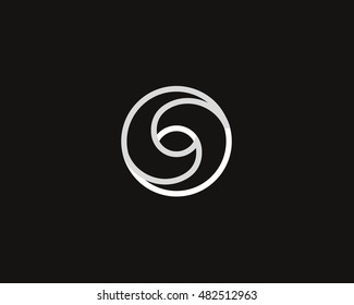 Eye swirl spiral infinity logo symbol design template. Creative linear camera shutter media vision logotype. Photo video control sign. Abstract letter O vector icon. 