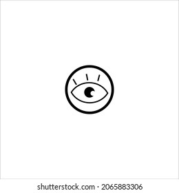 eye, symbol of the evil eye icon vector illustration