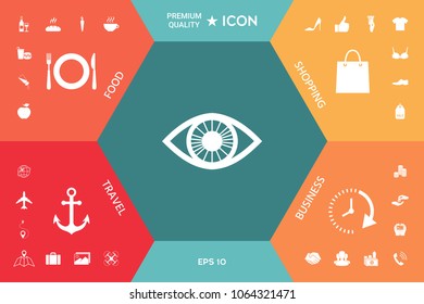 Eye symbol icon
