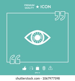 Eye symbol icon